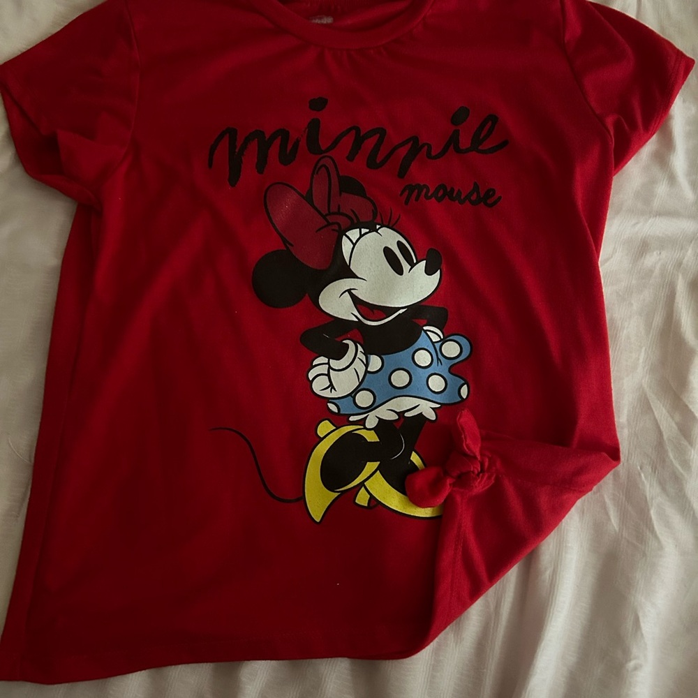Disney Red Minnie Mouse Kids T-Shirt